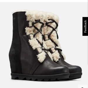 BRAND NEW Sorel Wedge Shearling Boot
